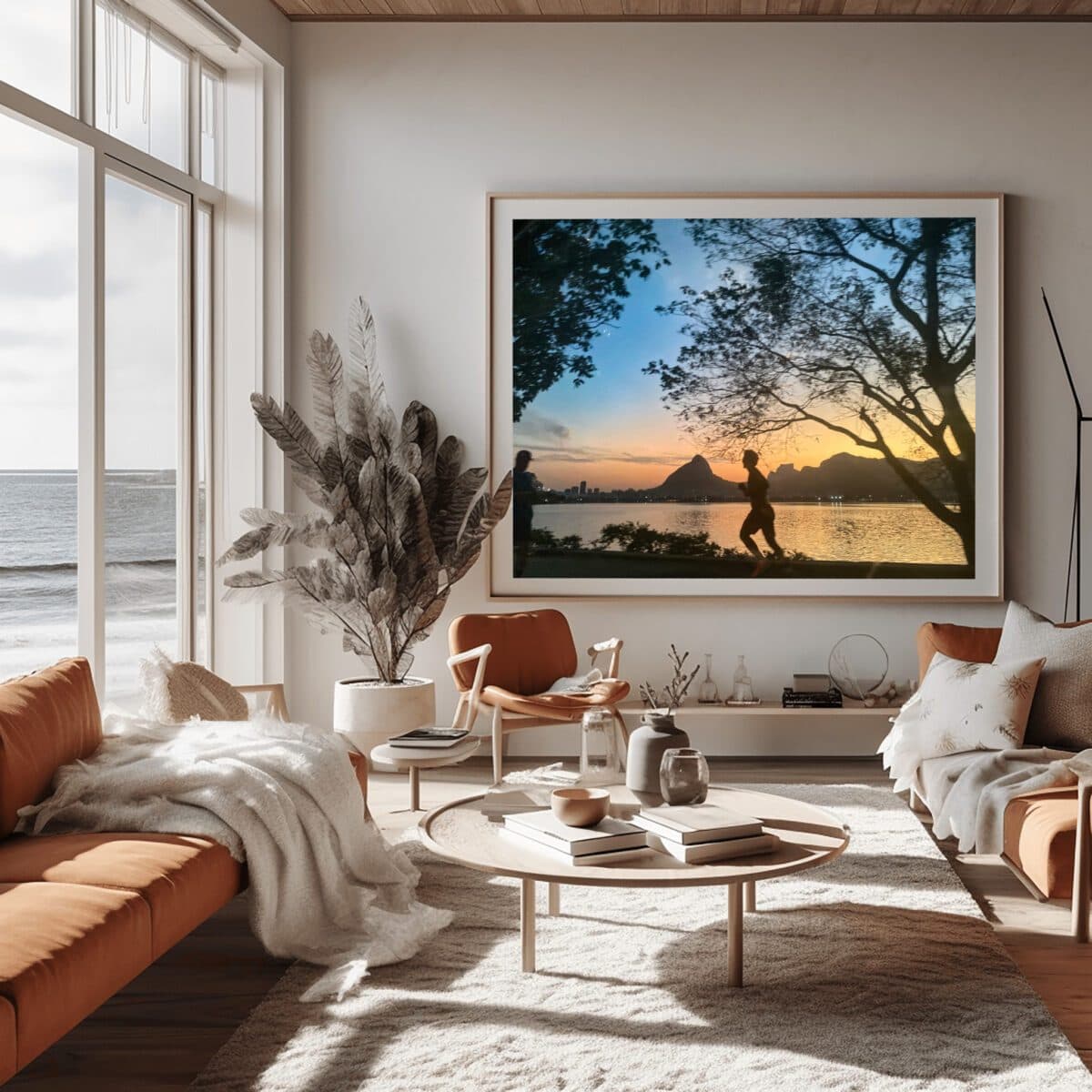 Lagoa ambientada em um interior